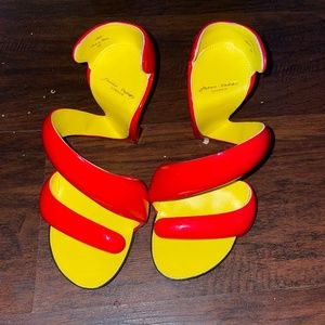 Julian Hakes Mojito Pumps Ladies 38 Red Yellow